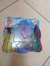 Puzzle oraz zegarek 2w1 Anna i Elza