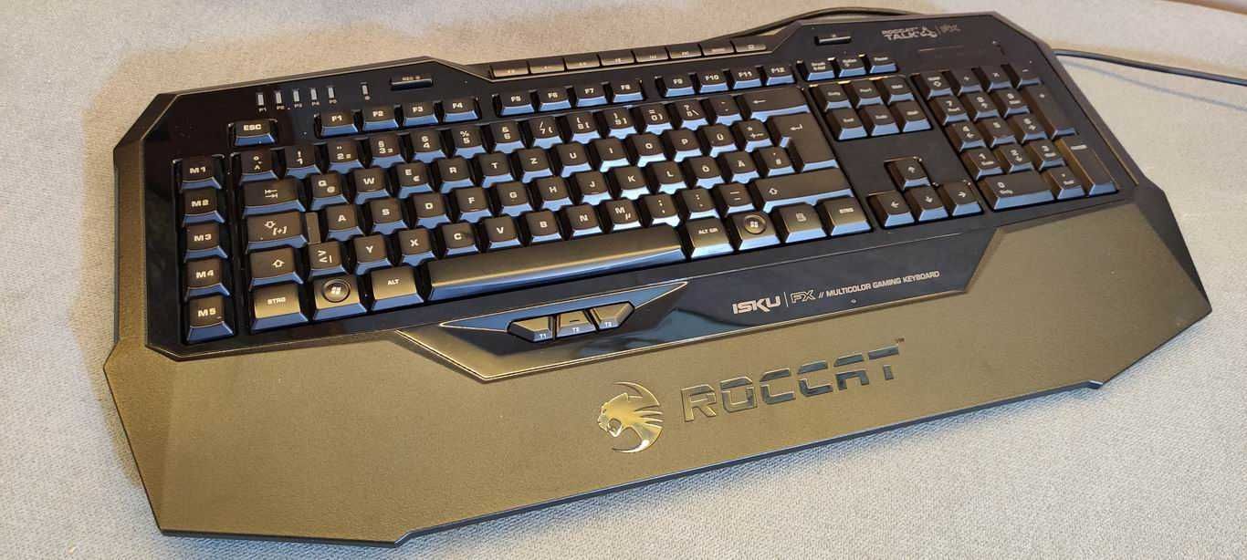 Zadbana klawiatura gamingowa ROCCAT ISKU FX MULTICOLOR - 100% sprawna