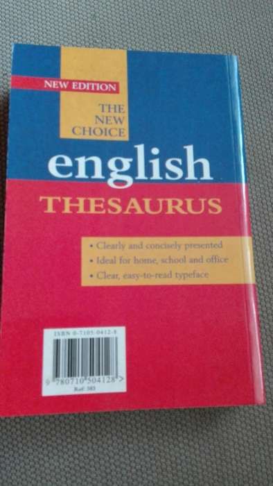 English Thesaurus, słownik wyrazów bliskoznacznych angielski