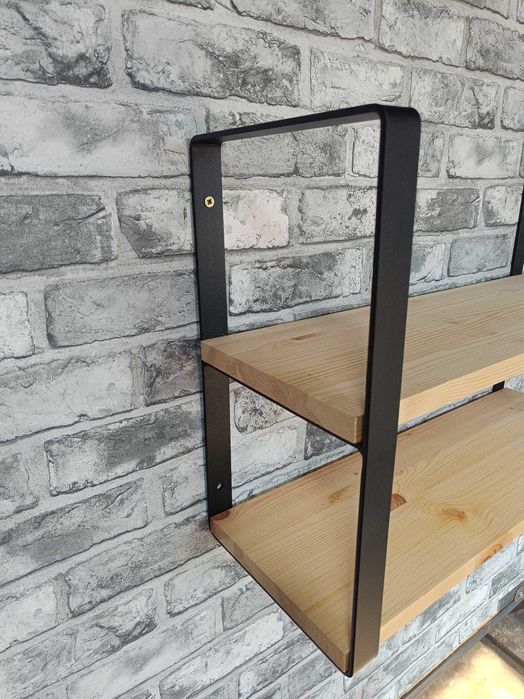 wspornik półki loft na dwie deski