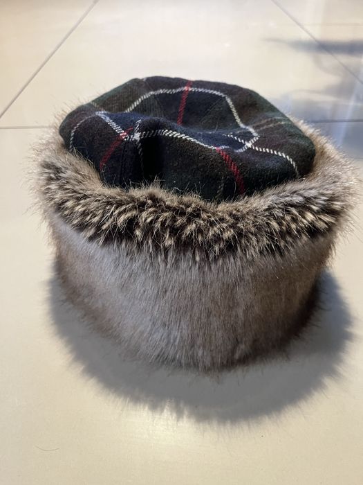Czapka Barbour Rozmiar S Klasyczna angielska kratka zimowa