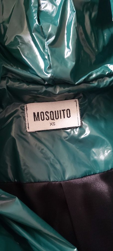 Plaszcz mosquito  z kapturem midi wiazany szlafrokowy kurtka