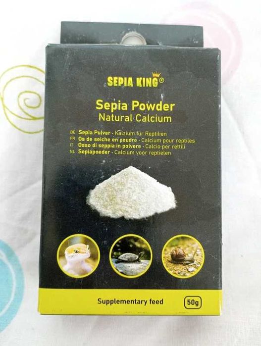 Sepia powder da sepia king - cálcio para répteis