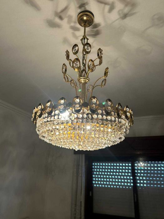 Candeeiro suspenso de cristal