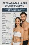 Depilação Laser Diodo Homem/Mulher