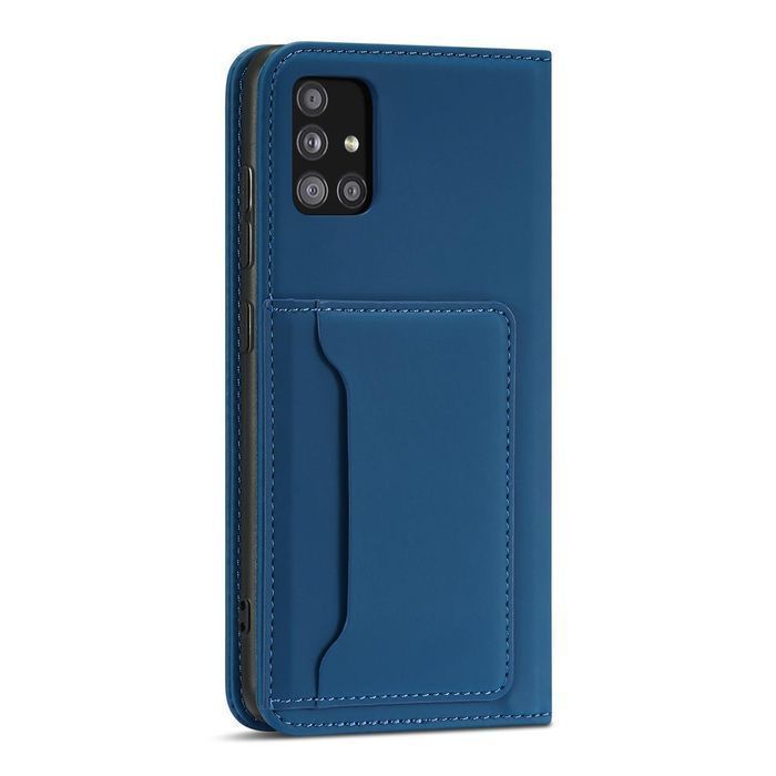Etui Portfel Magnet Card Case do Samsung Galaxy A52 5G - Niebieskie