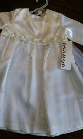 NOWA Sukienka na chrzciny +buciki 68