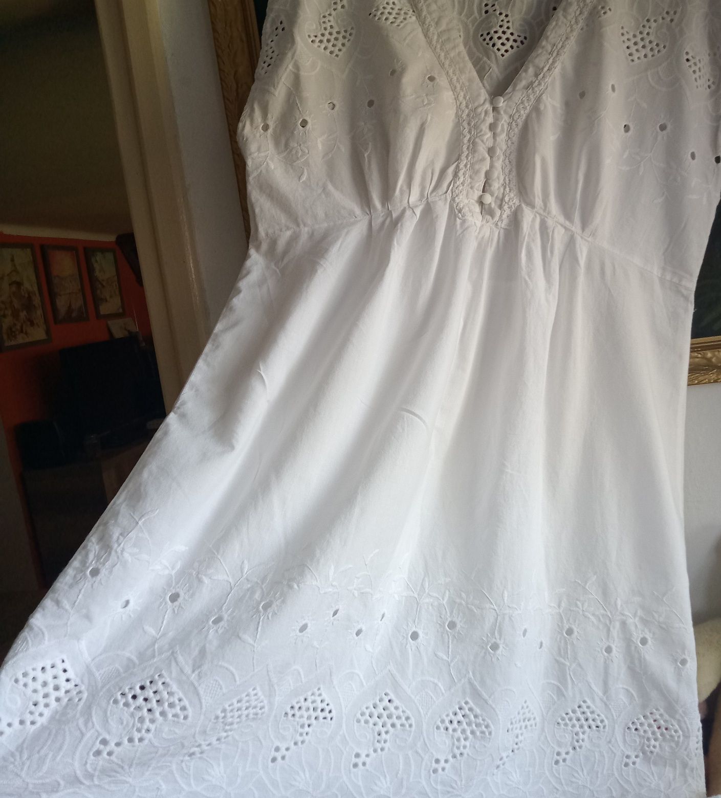 Sukienka letnia bawełna oversize 44 mini