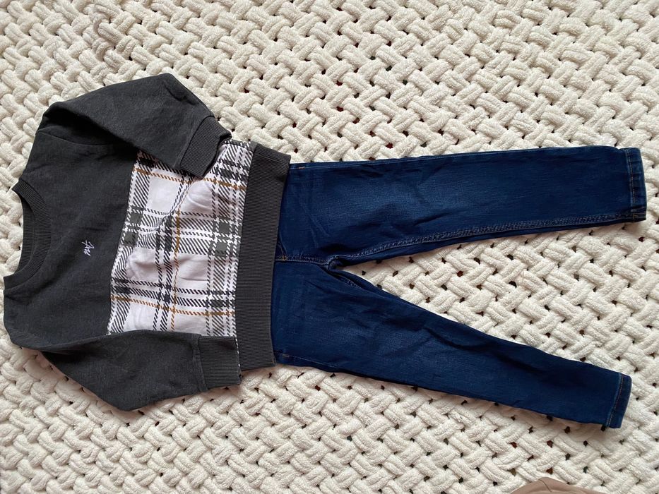 Одяг для хлопчика, кофта next та джинси mango 3-4роки