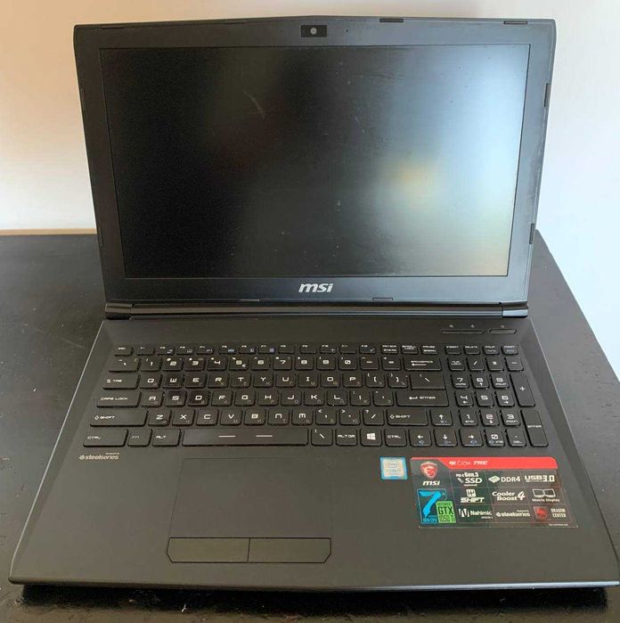 Laptop dla gier MSI GL62M 7RE i7 3.8GHz 1050TI 4GB 16GB 1TB HDD+SSD
