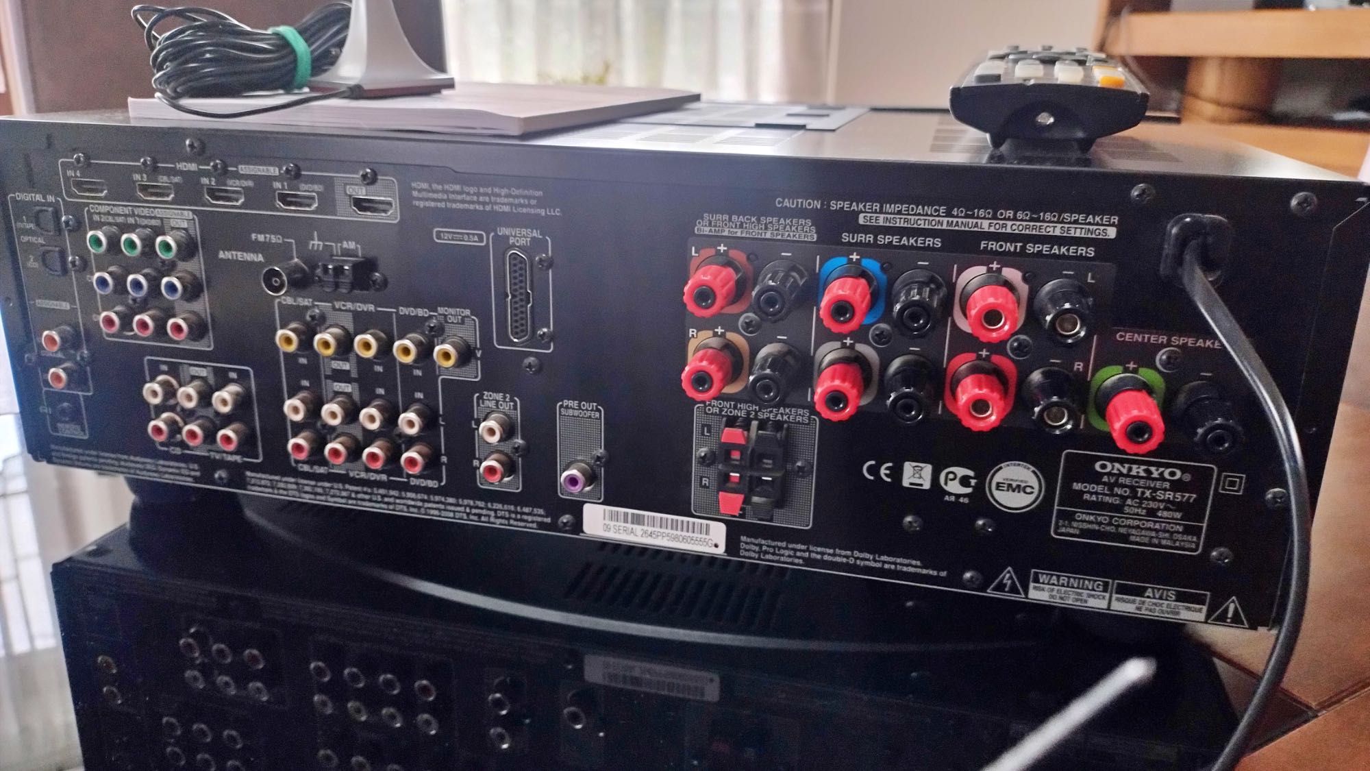 Amplituner Onkyo TX-SR 577 Super Stan Komplet