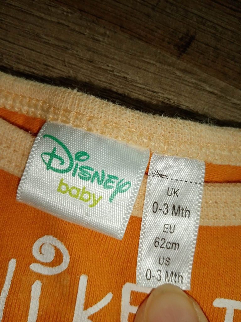 3 bluzki długi rękaw 62 cm H & M Disney