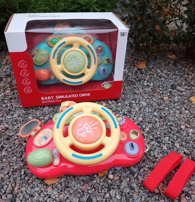 Кермо дитяче  у візочок УКР ОЗВУЧ,Є ВІДЕО,музичне, інтерактивне,руль