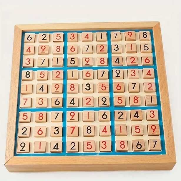 Drewniana Gra Logiczna Sudoku dla Dzieci