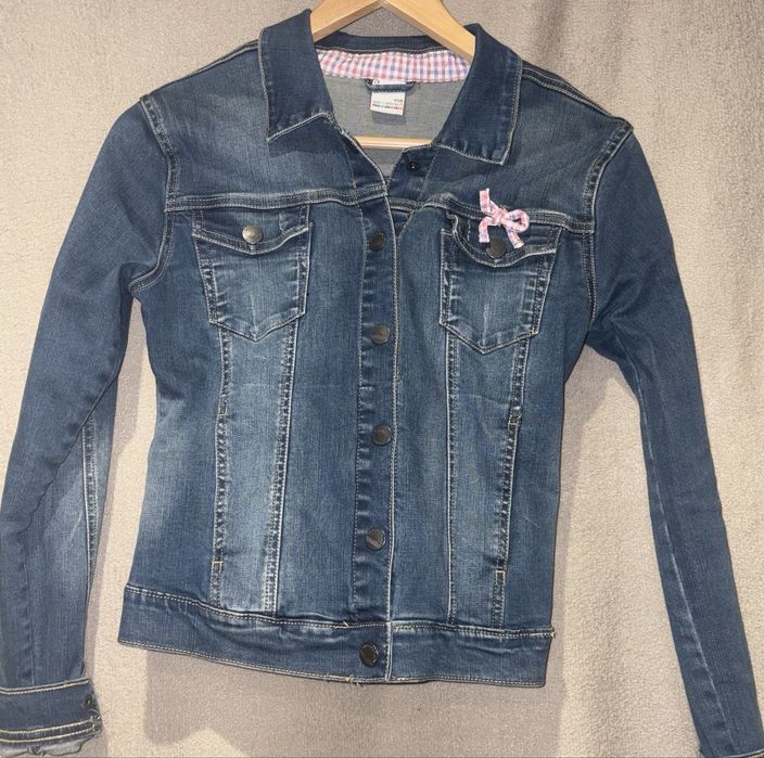 Kurtka 158cm jeansowa jeans dzinsowa dżinsowa