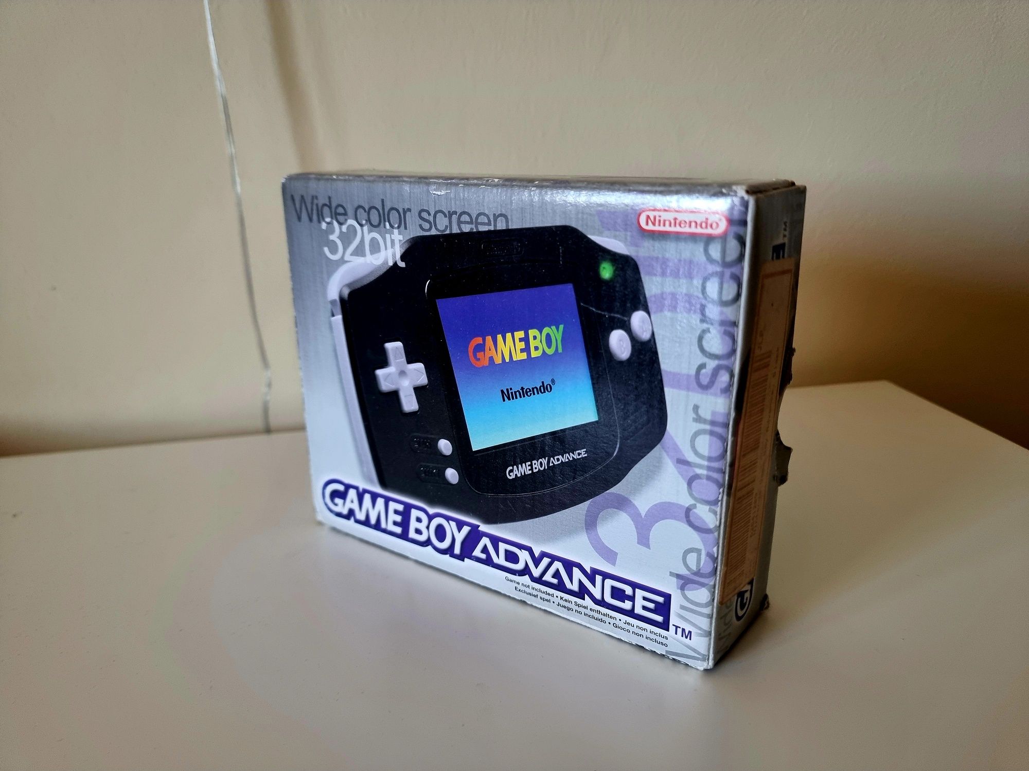 Konsola Gameboy Advance komplet box czarna GBA