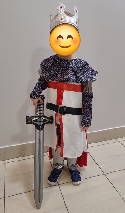 Strój / Przebranie / Kostium Rycerz Templariusz Średniowiecze rozm. XS