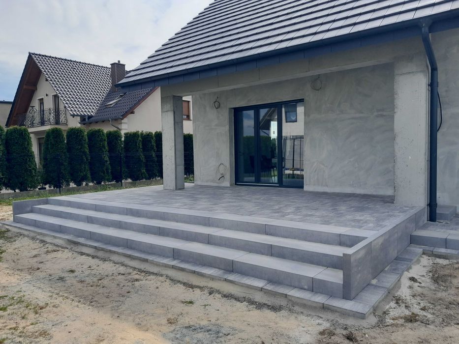 układanie kostki brukowej , usługi minikoparką