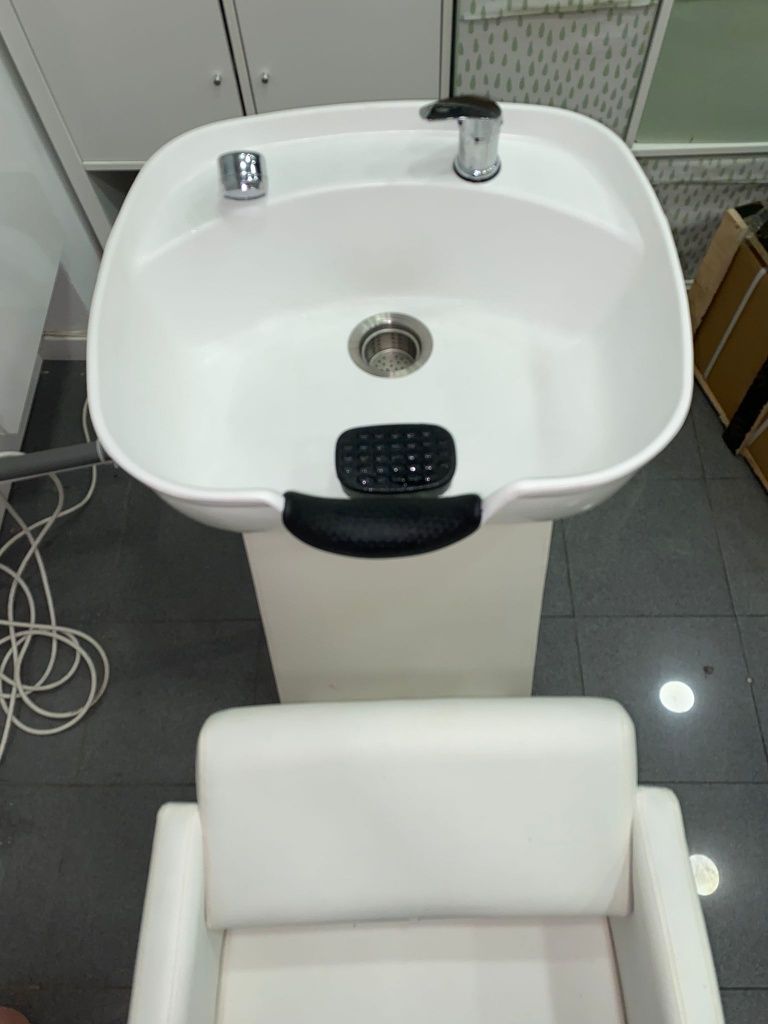 Rampa lavagem de cabeleireiro