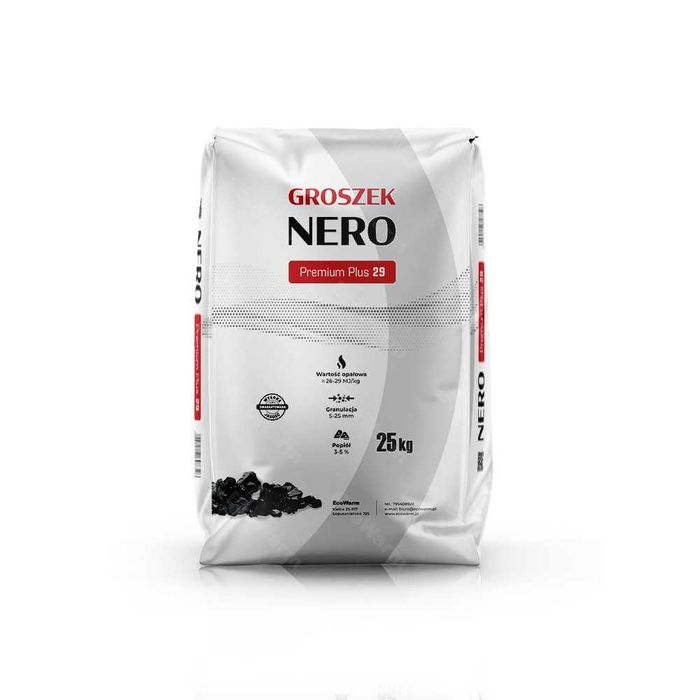 Ekogroszek Groszek NERO 29 Premium Plus Workowany