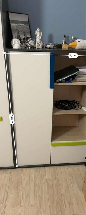 Komoda szafa meble łóżko z materacem+biurko