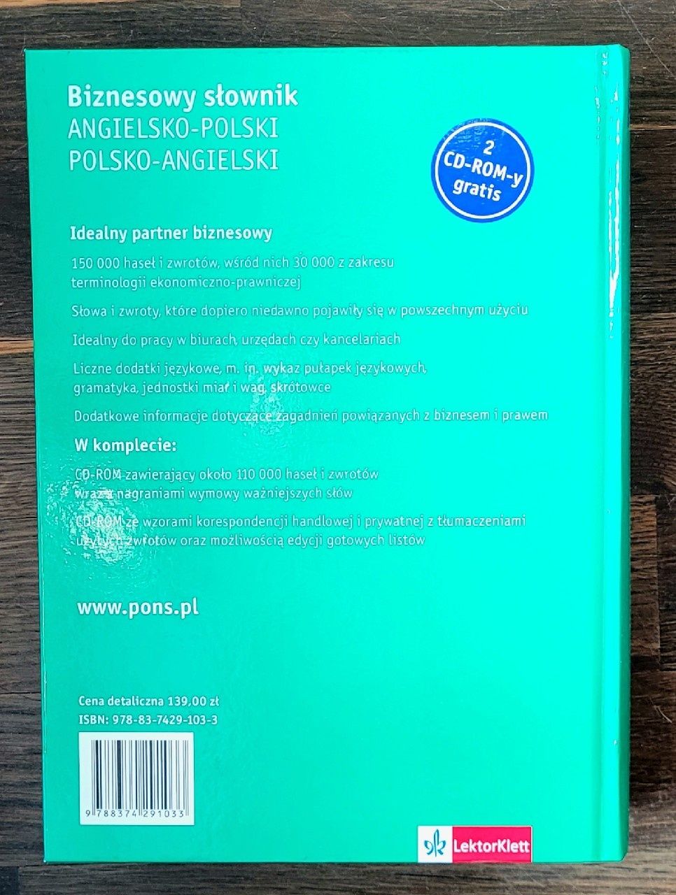 Słownik języka angielskiego (biznesowy) PONS, 2xCD