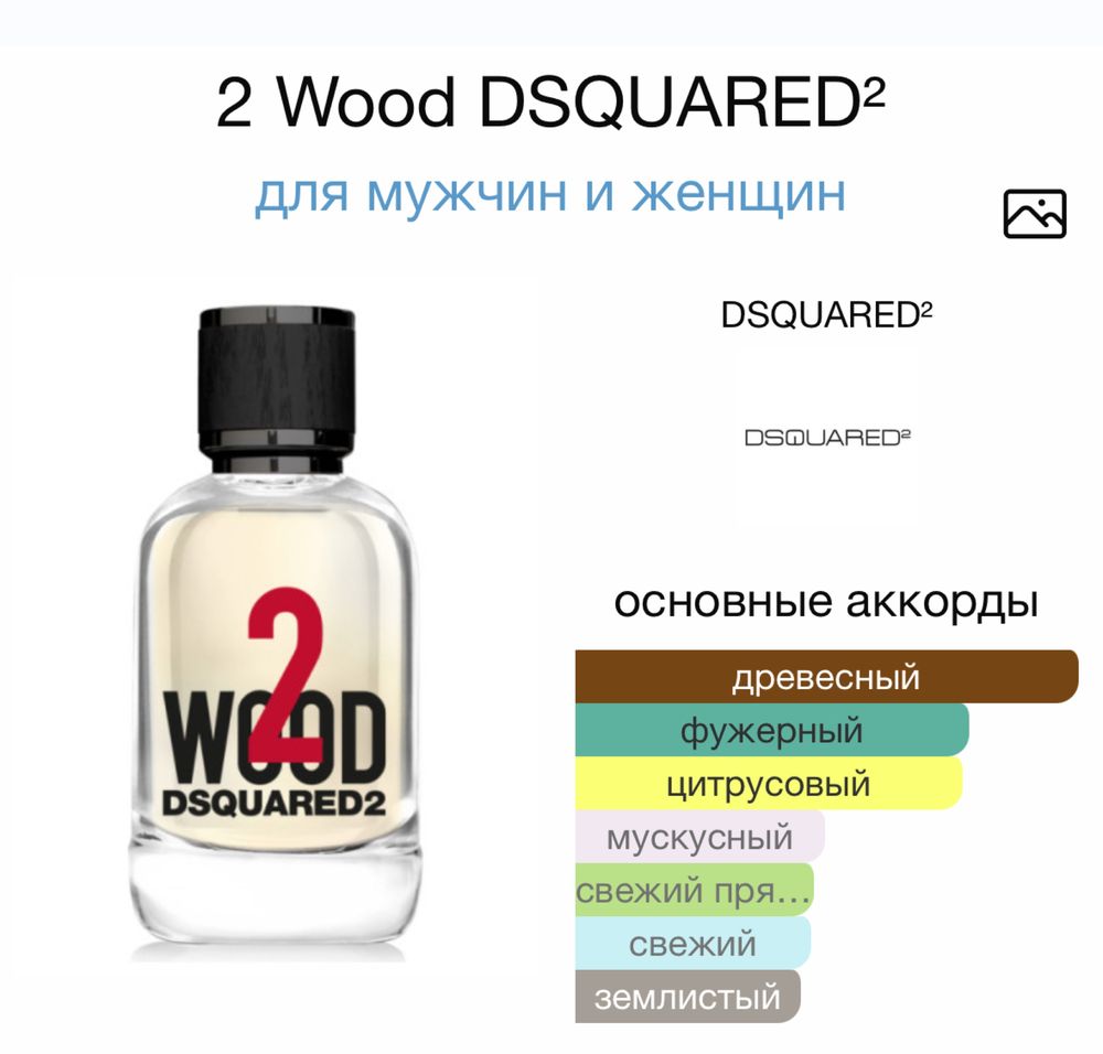 Dsquared2 2 wood edt ,97ml , із новим картхолдером із набору!