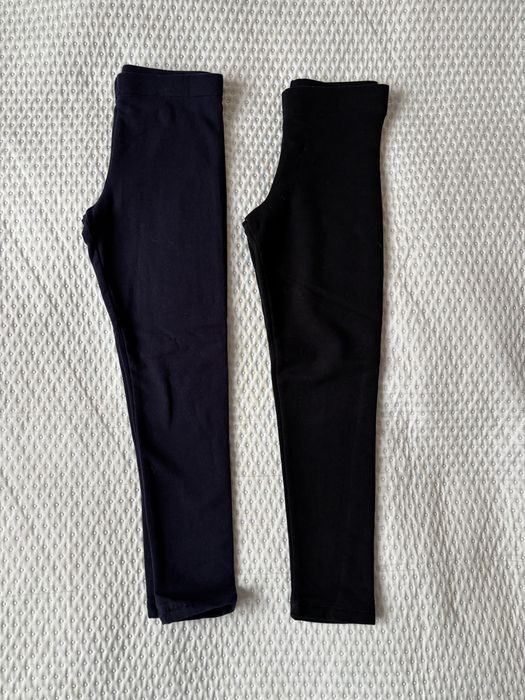 REZERWACJA NOWE Legginsy H&M 116 ocieplane granatowe i czarne