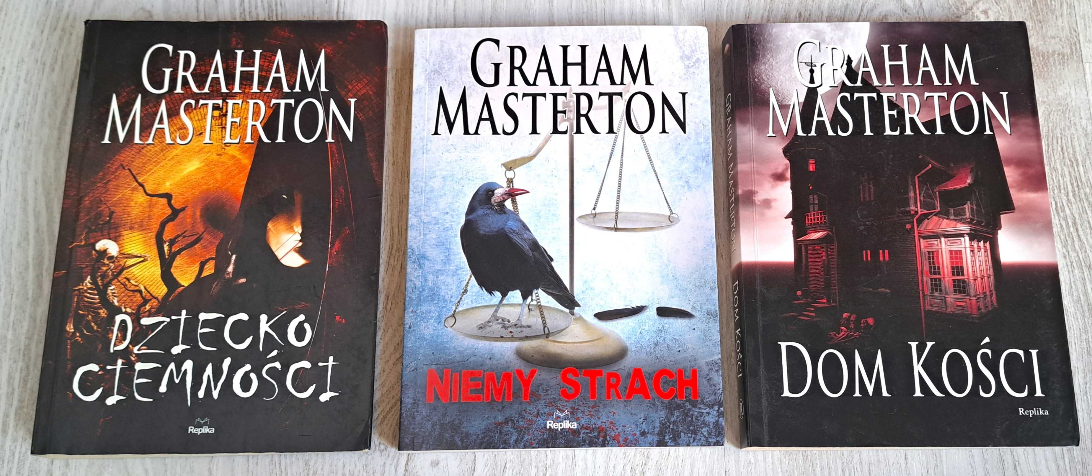 3x Graham Masterton Dziecko ciemności + Niemy strach + Dom kości