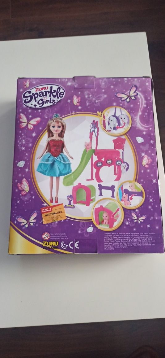 Lalka Sparkle girlz z akcesoriami kotek piesek