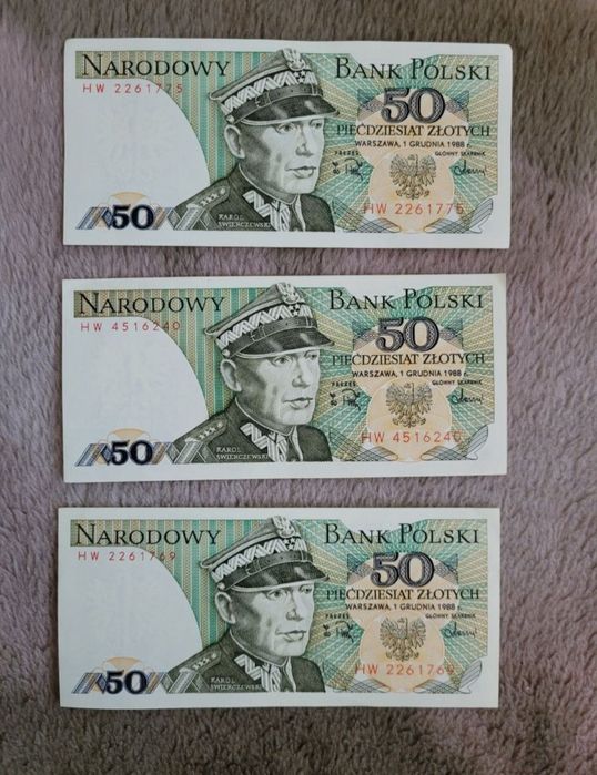 Pieniądze z PRL nominał 50zl
