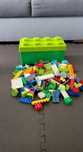 Duży zestaw 190 sztuk lego duplo plus pojemik zestaw bydowlany