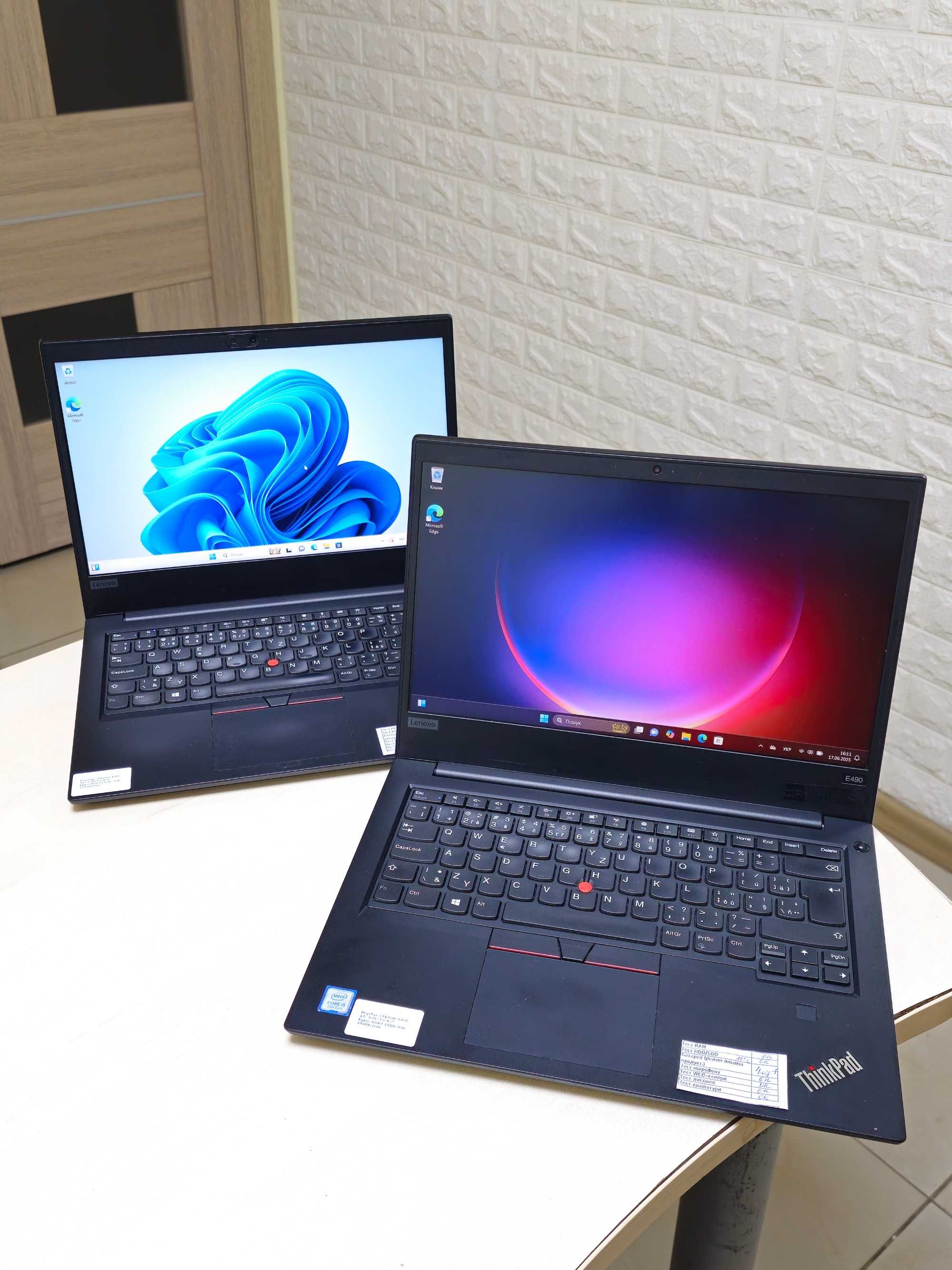 Ноутбук LENOVO E490 Core i5-8gen DDR4 16Gb SSD 256Gb