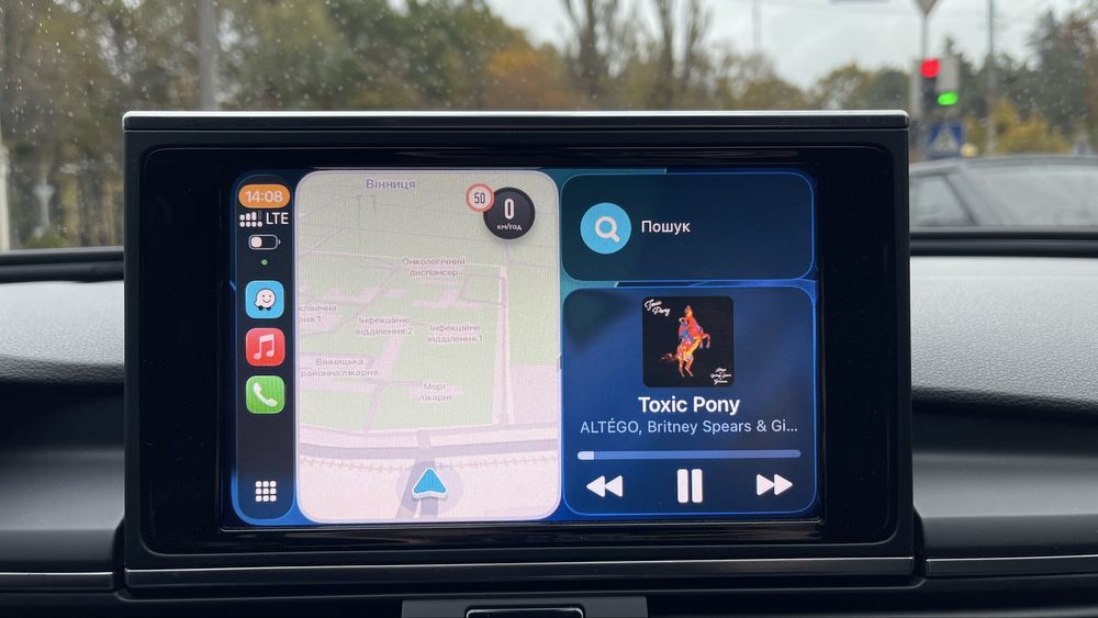 Бездротовий USB  адаптер 2в1 для авто з apple carplay  або androidauto