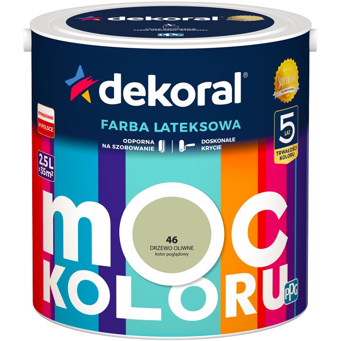 Dekoral Farba MOC KOLORU 2,5l 46 Drzewo Oliwne