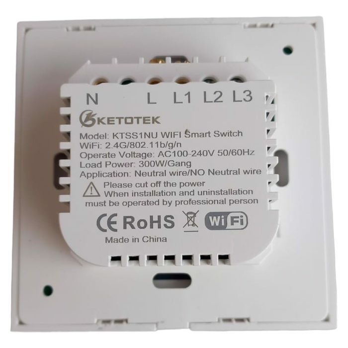 włącznik światła biały panel 300w wifi