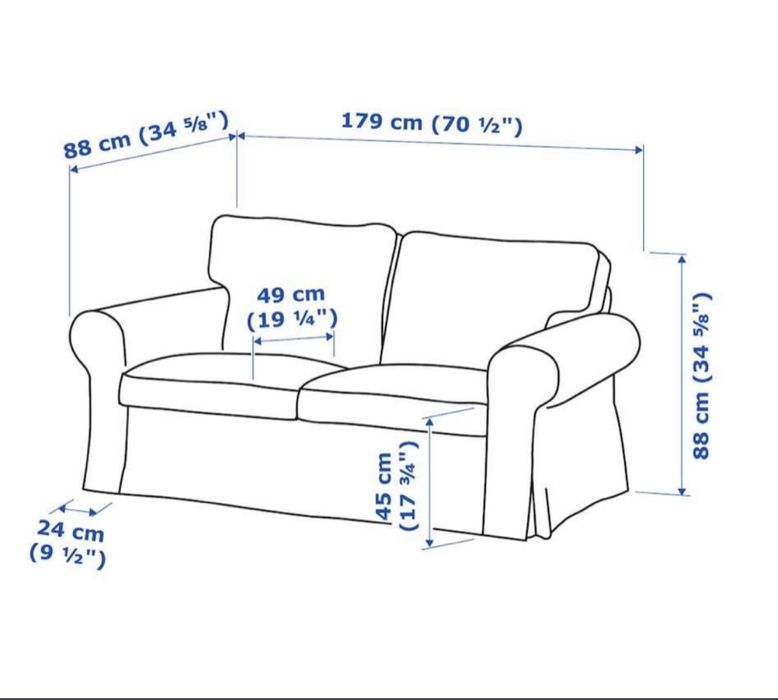 EKTORP Sofá 2 lugares Ikea conjunto