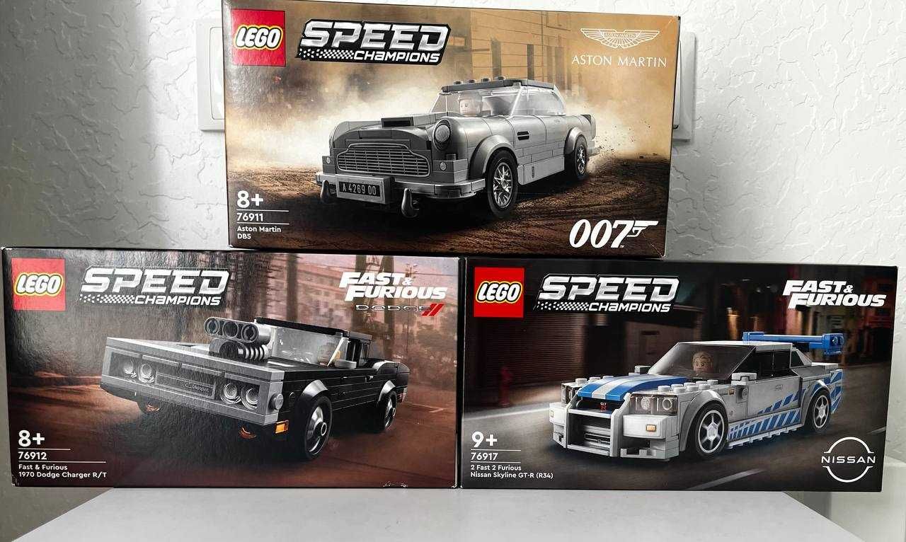 LEGO Speed Champions: 007 DB5 + Fast & Furious Charger R/T + Skyline