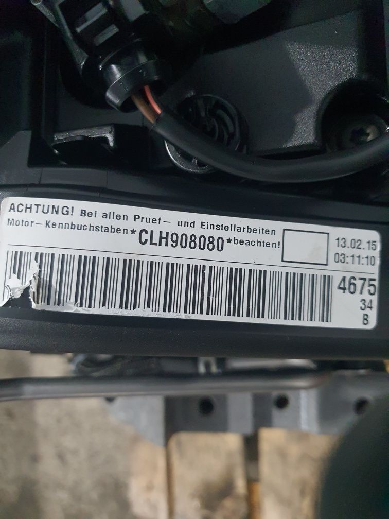 Двигун Skoda A7, Golf 7, Passat B8 1.6 CLH пробіг 170.000
