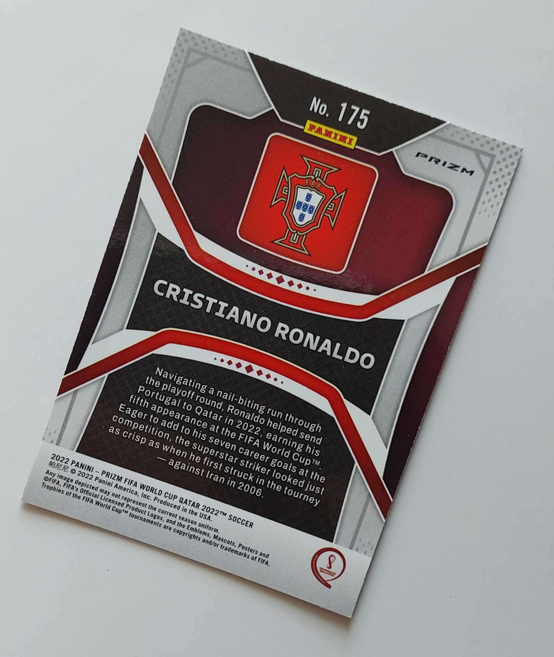 World Cup 2022 Prizm Cristiano Ronaldo #175 Choice Red Portugal