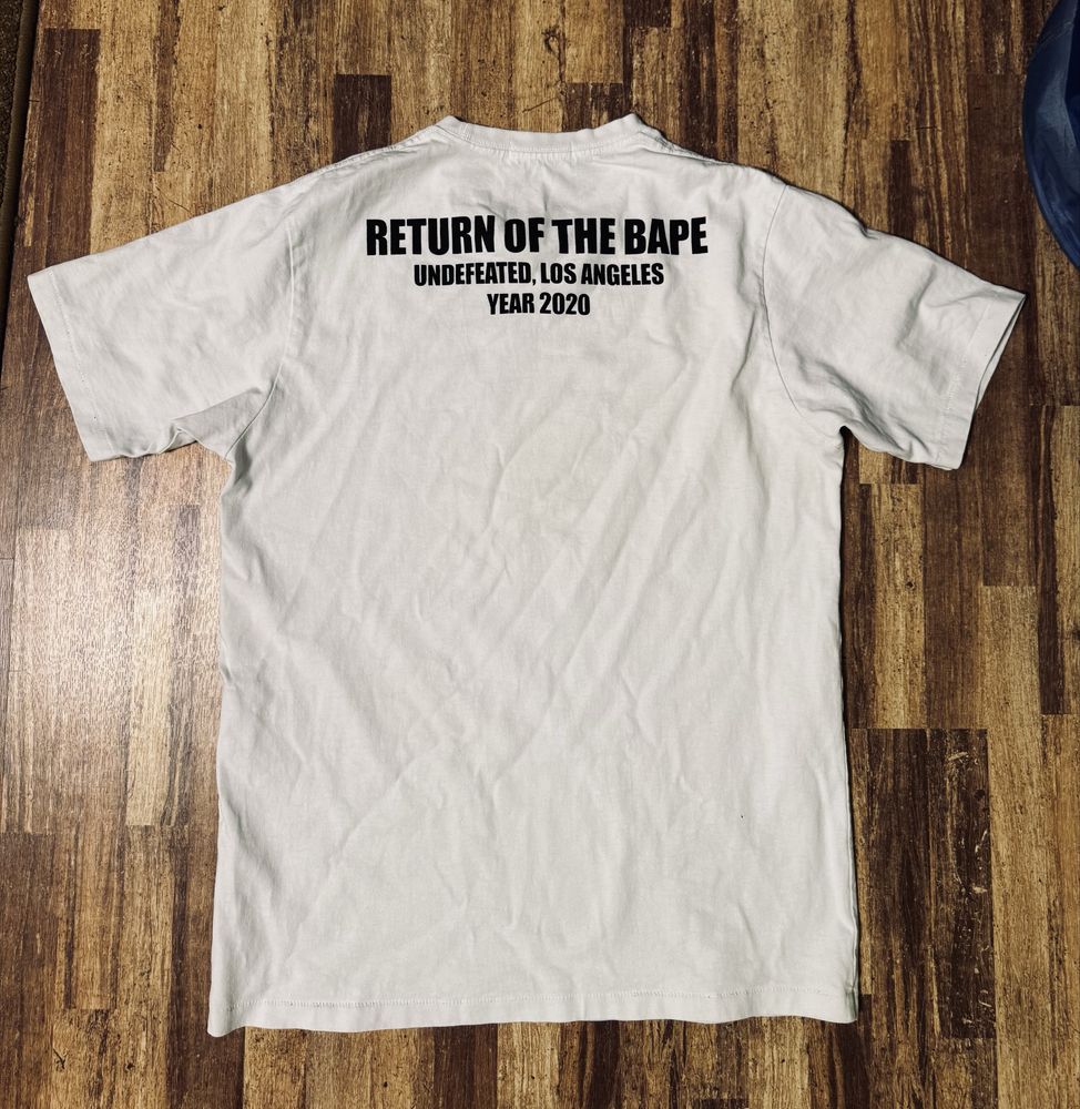 футболка bape a batching ape undefeated tee
