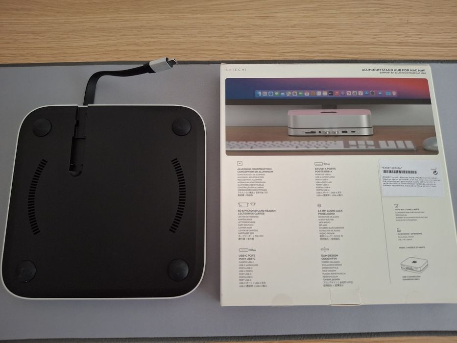 Mac mini M2 + Satechi hub em perfeito estado