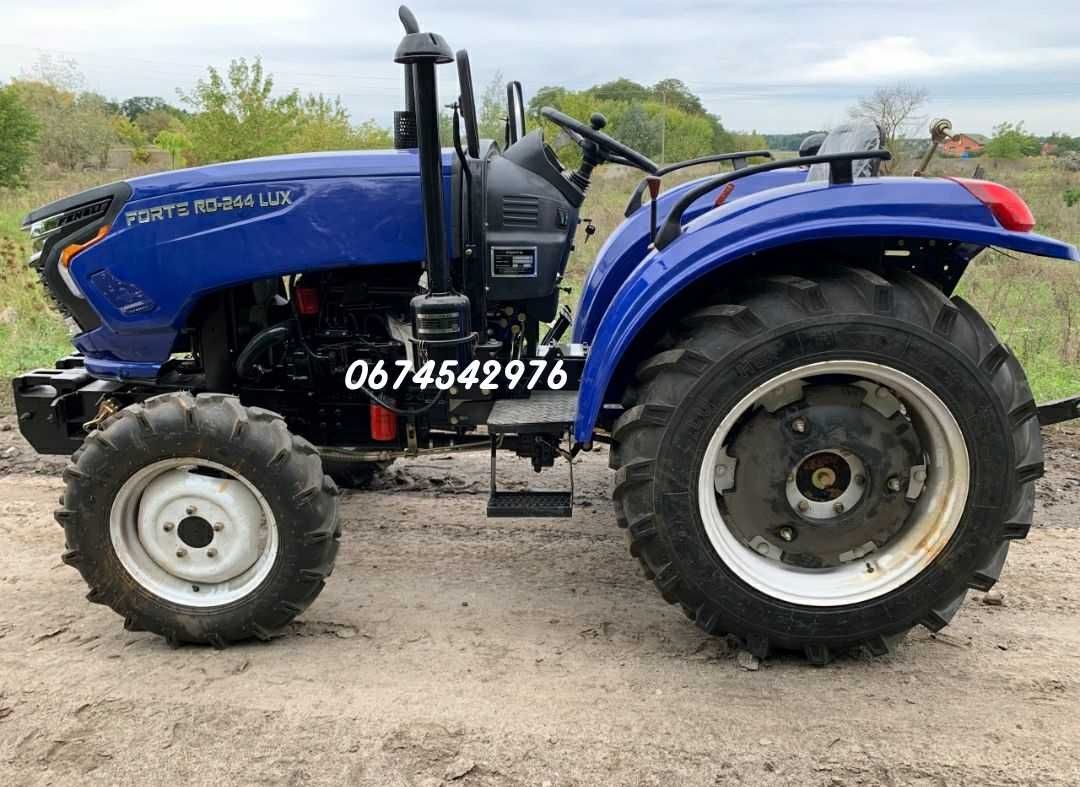 Трактор Forte RD-244 LUX Форте Широка гума Редукторний міст Доставка