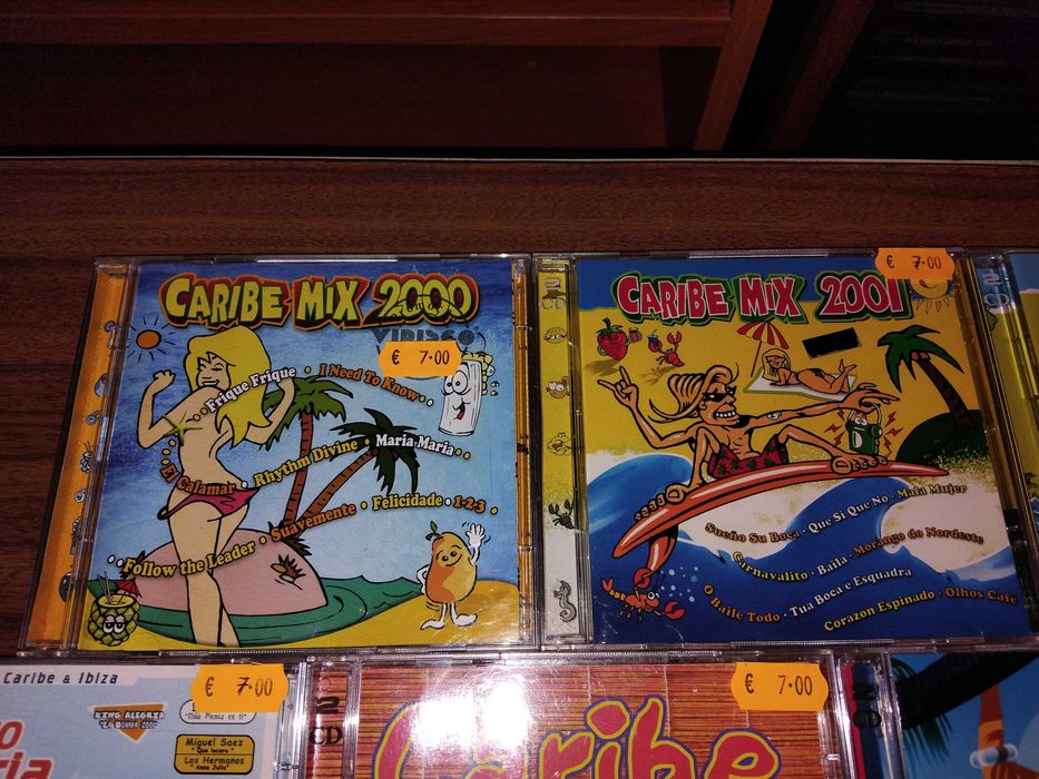 Música em Cd Colectâneas de Caribe  Cd´s Duplos.