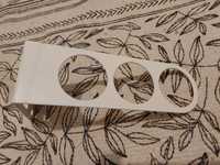 Drążek na wieszaki i ubrania biały 17x5 cm komplement szafa pax ikea