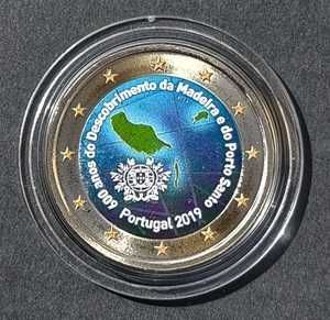 PORTUGAL 2€ Moedas Coloridas