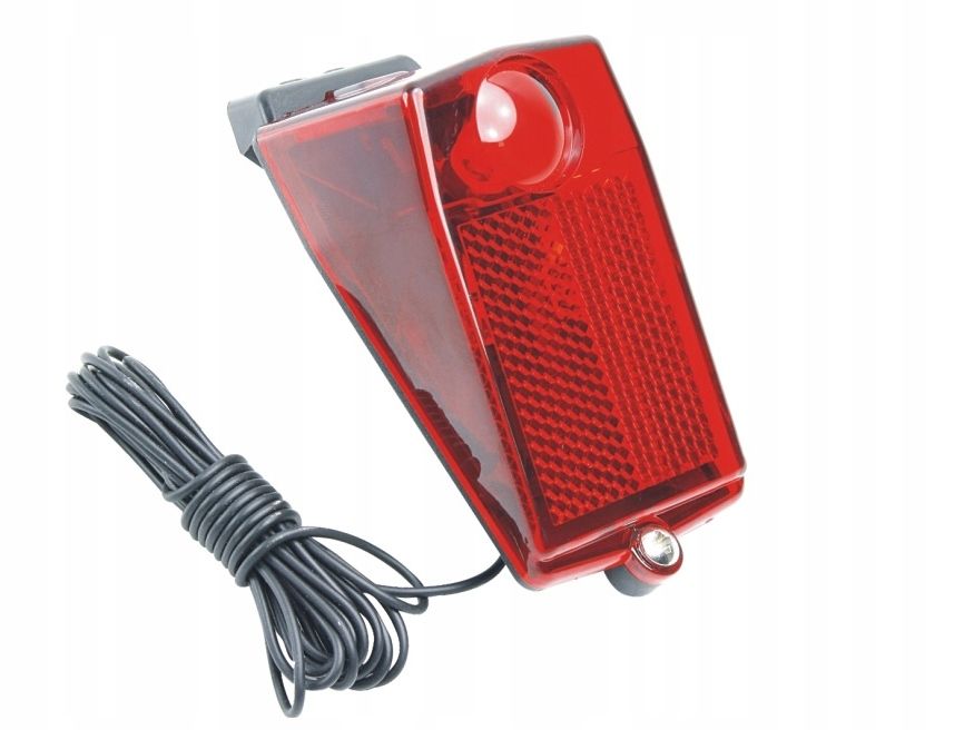 Lampka rowerowa na błotnik dynamo prądnica tył dioda LED lampa