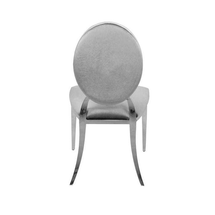 Krzesło Ludwik glamour Dark Grey nowoczesne pikowane guzikami