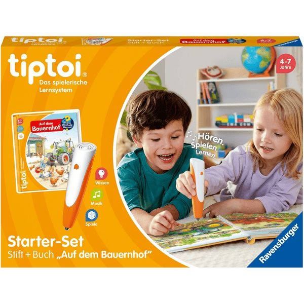 Ravensburger Zestaw startowy tiptoi pióro i książka o gospodarstwie DE