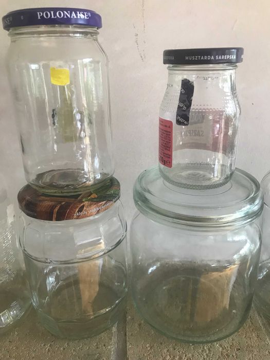Słoiki szklane z zakrętkami 900 ml i mniej 10 sztuk